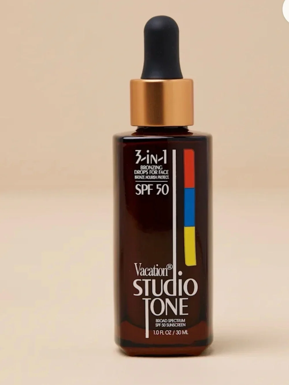 Vacation Studio Tone 3-in-1 Bronzing Drops SPF 50 - Deep Brown